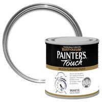 Rust-Oleum Painter\'s Touch Interior & Exterior White Satin Multipurpose Paint 250ml