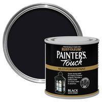 Rust-Oleum Painter\'s Touch Interior & Exterior Black Satin Multipurpose Paint 250ml
