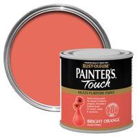 Rust-Oleum Painter\'s Touch Interior & Exterior Bright Orange Gloss Multipurpose Paint 250ml