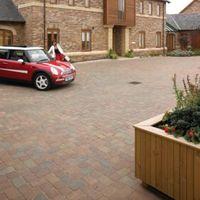 rustic woburn rumbled block paving l200mm w134mm pack of 336 905 m