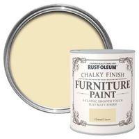 rust oleum clotted cream chalky matt furniture paint 750ml