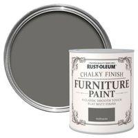 Rust-Oleum Anthracite Chalky Matt Furniture Paint 750ml