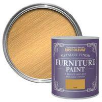 rust oleum gold metallic furniture paint 125ml