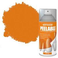 Rust-Oleum Orange Matt Peelable Spray Paint 150 ml