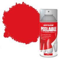 Rust-Oleum Red Matt Peelable Spray Paint 150 ml