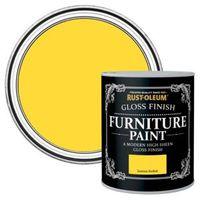 rust oleum lemon sorbet gloss furniture paint 750ml