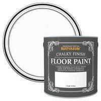 Rust-Oleum Chalk White Chalky Floor Paint 2.5L