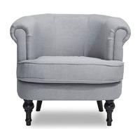 Rupert Fabric Armchair Light Grey