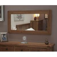 rustic oak mirror