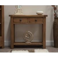 Rustic Oak Console Table