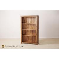 rustic oak bookcase 5ft wide