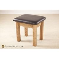 Rustic Oak Dressing Stool