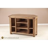 Rustic Oak TV Unit - Corner