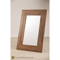 rustic oak wall mirror 900 x 600