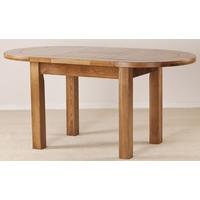Rustic Oak Dining Table - Small Extending
