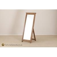 Rustic Oak Cheval Mirror