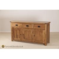 Rustic Oak Sideboard - Large