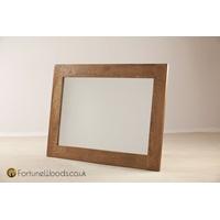 rustic oak wall mirror 1300 x 900