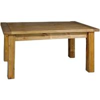 rustic pine dining table 152cm