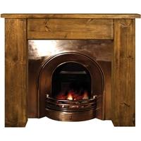 rustic fireplace surround