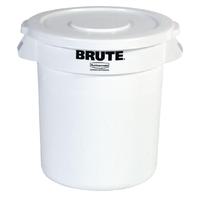 rubbermaid round brute container 121ltr container white