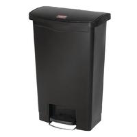 rubbermaid slim jim step on front pedal black 50ltr