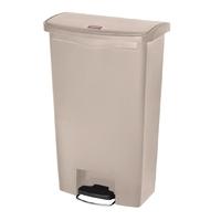 rubbermaid slim jim step on front pedal beige 68ltr