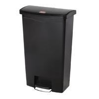 rubbermaid slim jim step on front pedal black 68ltr