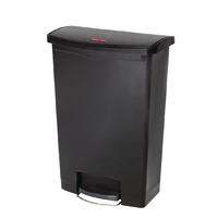 rubbermaid slim jim step on front pedal black 90ltr