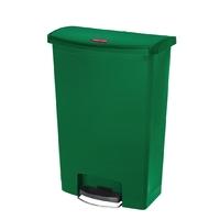 Rubbermaid Slim Jim Step on Bin Front Pedal 90Ltr Green