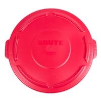 rubbermaid brute snap on lid red