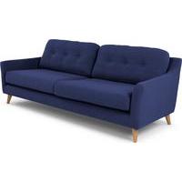 rufus 3 seater sofa dark cobalt blue