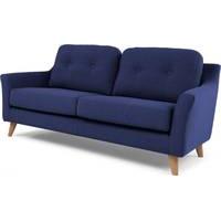 rufus 2 seater sofa dark cobalt blue