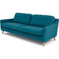 rufus 3 seater sofa rich azure