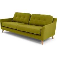 Rufus 3 Seater Sofa, Leaf Green