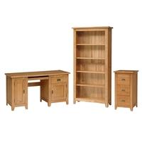 Rustic Oak Large Office Set