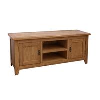 Rustic Oak Widescreen TV Unit- Up to 65\