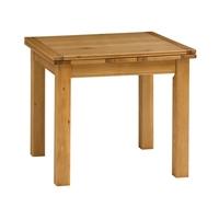 rustic oak 90cm 155cm square extending dining table