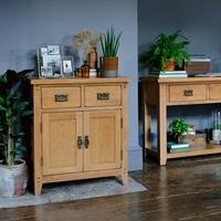 Rustic Oak Extra Small Sideboard