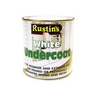 Rustins WHIU250 White Undercoat 250ml