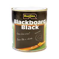 rustins blab125 quick drying blackboard black paint 125ml