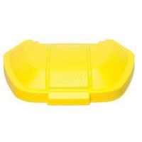 rubbermaid mobile container lid yellow single