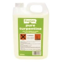 Rustins Pure Turpentine, 4 Litre, PLEASE CALL RE SHIPPING