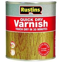 rustins avgc2500 25l quick dry varnish gloss clear