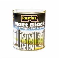 rustins 1l quick dry paint matt black