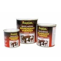 Rustins VSTE1000 1 Litre Quick Dry Varnish Satin - Teak