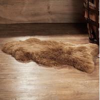 russet sheepskin rug