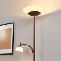 rust coloured uplighter raiko with dimmer