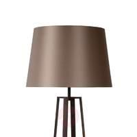 Rusty brown Coffee Lamp floor lamp, fabric shade