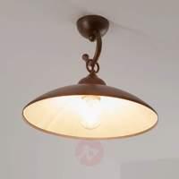 Rustic ceiling lamp Baja copper